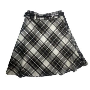 VTG Y2K Plaid Bias Plaid Skirt Knee Length A Line east 5th size 10 EUC Preppy